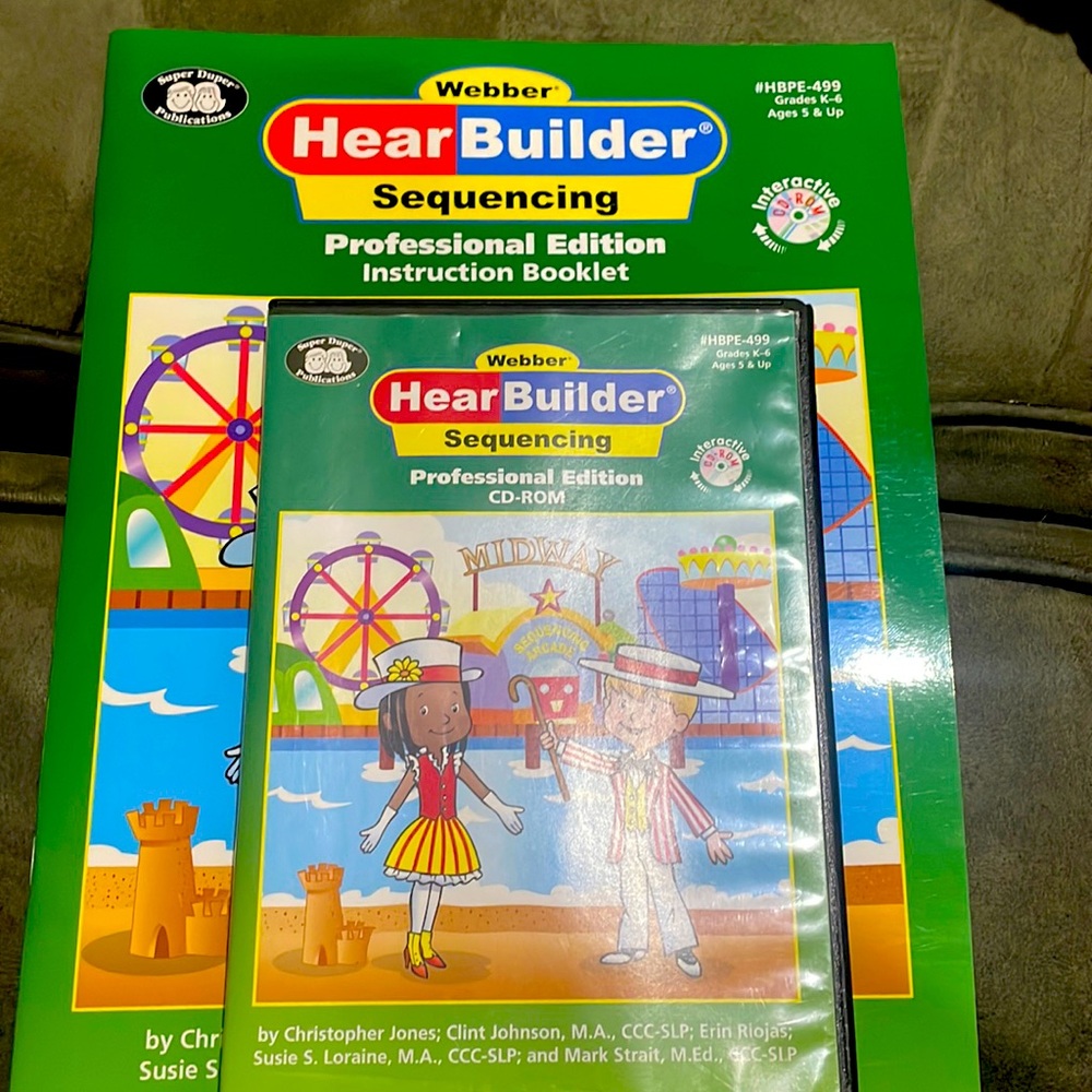 Hear Builder Phonological Awareness Book with Cd Professional Edition k-6